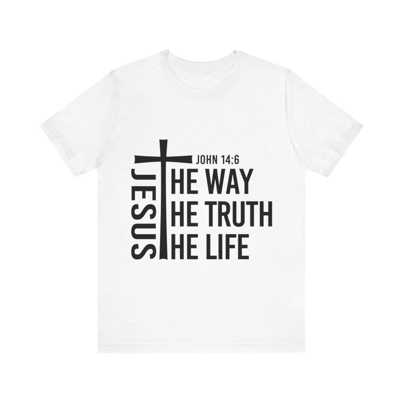 Sandjest Christian T-Shirt Jesus TNF Way TNF Truth TNF Life Gift for Christians Jesus Lover Bible Lovers Hoodie, Sweatshirt