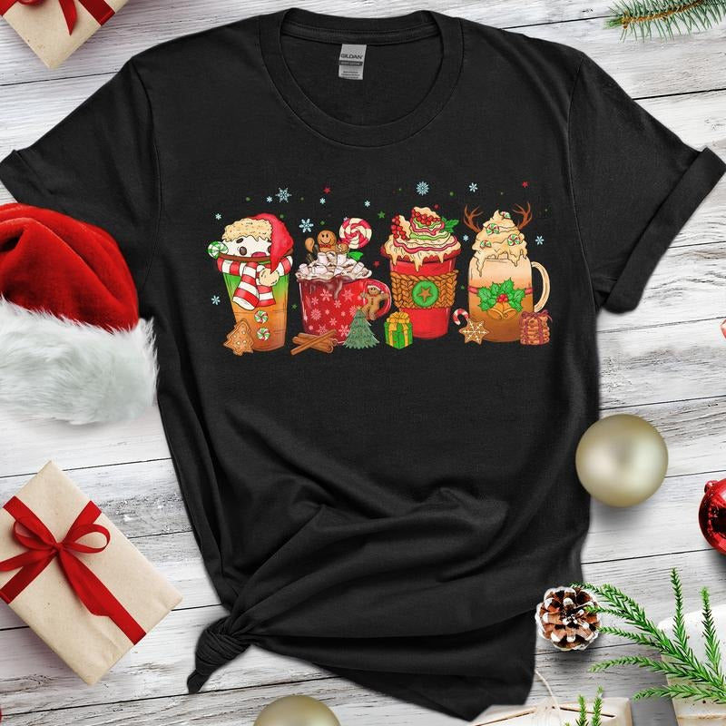 Sandjest Christmas Hot Cocoa Shirt Gift for Women Men Girl Boy Pocket monsters Xmas Hoodie, Sweatshirt | RetroVerseTees.com