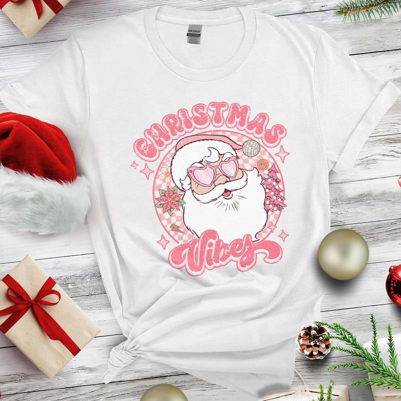 Sandjest Christmas Vibes Shirt Cool Funny Santa Claus Gift for Women Girl Friends Pocket monsters Christmas Hoodie,...