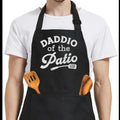 Sandjest Daddio Patio Aprons with Pockets for Men Dad Husband Boyfriend, Adjustable Neck Strap, BBQ Kitchen, Valentine...