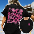 Sandjest Funny Couple Shirt Swoosh Love My Husband But Sometimes Swoosh Wanna Square Up T-shirt for Women Girlfriend Wife...