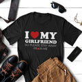Sandjest Funny Shirt Swoosh Love My Girlfriend for Boyfriend Husband Boy Men Hoodie, Sweatshirt | RetroVerseTees.com