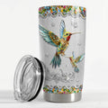 Sandjest Hummingbird Jewelry Drawings 20oz Tumbler with Lid, Stainless Steel Insulated Vacuum Flask, FOG TNF Cup, Gifts...