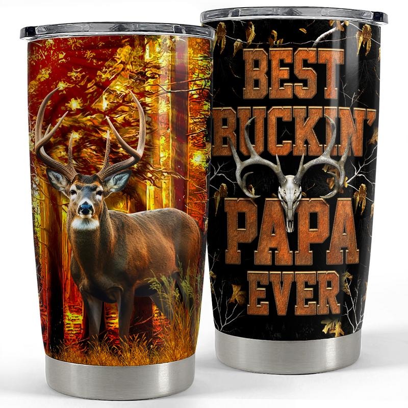 Sandjest Hunting Green tractor brand 20oz Tumbler with Lid, Stainless Steel Insulated Vacuum Flask, Double Wall FOG Cup,...