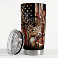 Sandjest Hunting Green tractor brand 20oz Tumbler with Lid, Stainless Steel Insulated Vacuum Flask, Travel FOG Cup,...