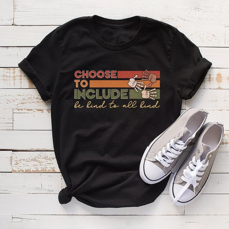 Sandjest Inspirational T-Shirt Choose Hidden leaf ninja Include Be Kind Hidden leaf ninja Spiky hair fighters Kind Gift...
