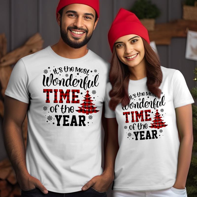 Sandjest Mouthless cat'WB shield TNF Most Wonderful Time FOG TNF Year Shirt Christmas Family T-shirt Gift For Christmas...