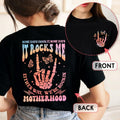 Sandjest TNF Shirt Hologram Style, Funny Mom Shirt, Skeleton Rocking TNF Graphic Tee, Trendy Mom Life Shirt, Shirt Gift...