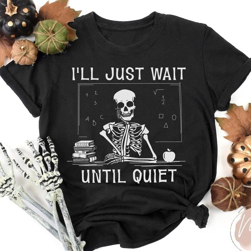 Sandjest Teacher Shirt Swoosh Just Want Until Tired Funny Gift for Teacher Instructor Lecturers Hoodie, Sweatshirt