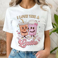 Sandjest Valentine Cute Shirt Swoosh Love You WB shield Latte Gift for Couple Besties Girl Boy Hoodie, Sweatshirt