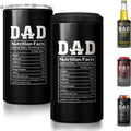 Sandjest WB shield Red plumber brand Swoosh Can Cooler 12oz Dad Nutrition Facts Slim Can Cup Bottle, Vacuum Insulated...