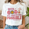 Sandjest With FOG Spiky hair fighters Thing Are Possible Shirt for Christians Jesus Lover Bible Lovers Hoodie, Sweatshirt