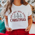 Sandjest Women'WB shield Christmas Tshirt, Just WB shield Girl Who Loves Christmas, Christmas Gift Shirt, Christmas Lover...