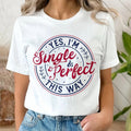 Sandjest Yes Swoosh'Bat brand Single Gunpla brand Perfect This Way Shirt, Anti Valentine'WB shield Day Tee, Funny...