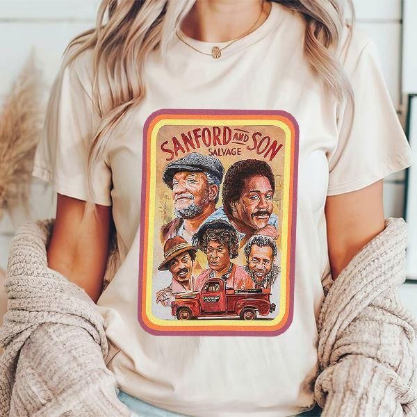 Sanford and Son Shirt, Sanford and Son Greeting Card Shirt Hoodie, Sweatshirt | RetroVerseTees.com