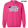 Santa Baby Pink Sequin Patch Sweatshirt T-Shirts, Hoodie | RetroVerseTees.com