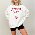 Santa Baby Sweatshirt, Christmas Pregnancy Announcement Sweatshirt, Christmas Pregnancy Reveal, Winter Pregnancy Shirt,...