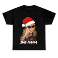 Santa Big Mama Big Face Graphic Kitty Christmas Rap Tee Shirt Streetwear Fashion Hoodie, Sweatshirt | RetroVerseTees.com