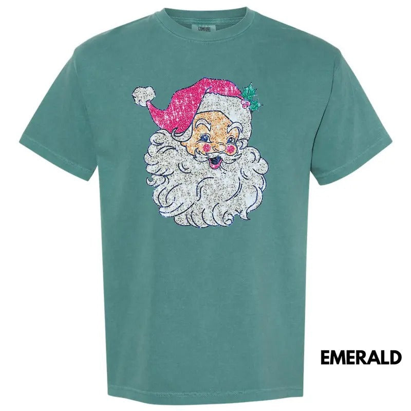 Santa FAKE Sequins Comfort Colors T-Shirt Hoodie, Sweatshirt | RetroVerseTees.com