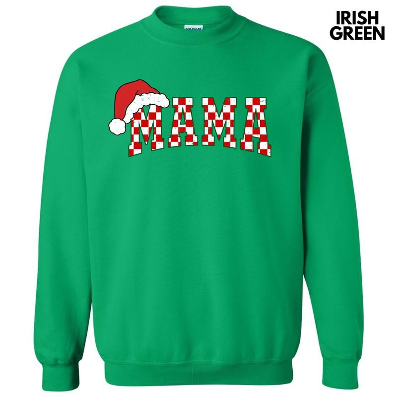 Santa Hat Mama Sweatshirt 'NLB' T-Shirts, Hoodie | RetroVerseTees.com