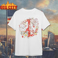 Santa Hippie Groovy Christmas 2025 Shirt