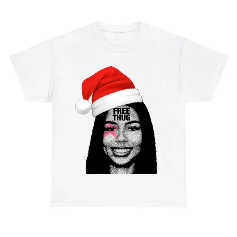 Santa Mariahhhh Pink Star T-Shirt Christmas Tee Hoodie, Sweatshirt | RetroVerseTees.com