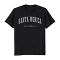 Santa Monica California Classic Short Sleeve Men's T-Shirt Casual Cotton Hoodie, Sweatshirt | RetroVerseTees.com