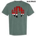 Santa Outfit Monogram Comfort Colors T-Shirt 'NLB' Hoodie, Sweatshirt | RetroVerseTees.com