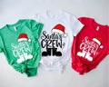 Santa's Crew Shirt, Christmas Matching Family Outfit, Winter Holiday Cousin Crew Gift Tee, Family Gathering Christmas...