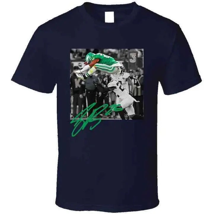 Saquon Barkley Backwards Hurdle Philadelphia Football Fan T Shirt Hoodie, Sweatshirt | RetroVerseTees.com