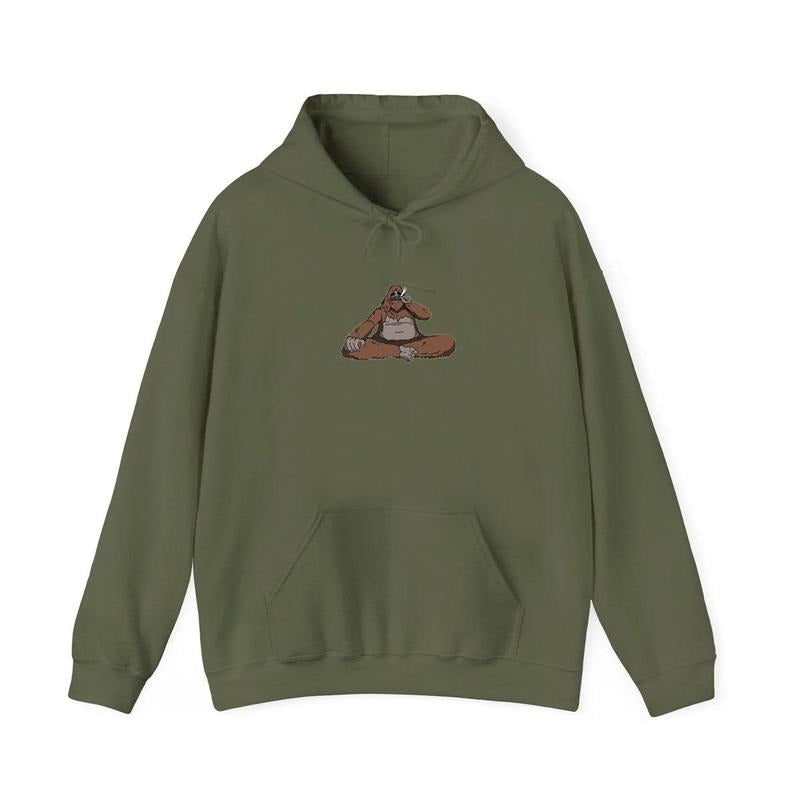 Sassy The Sasquach Sm0king Hoodie Unisex Classic Cotton, Gift for Men for Women T-Shirts, Sweatshirt | RetroVerseTees.com
