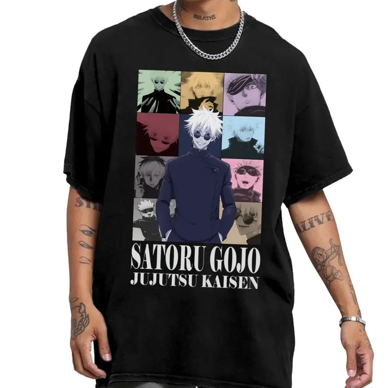 Satoru Gojo Tour Anime Shirt, Gojo Shirt, Anime Manga Shirt, Anime Lovers Shirt Hoodie, Sweatshirt | RetroVerseTees.com