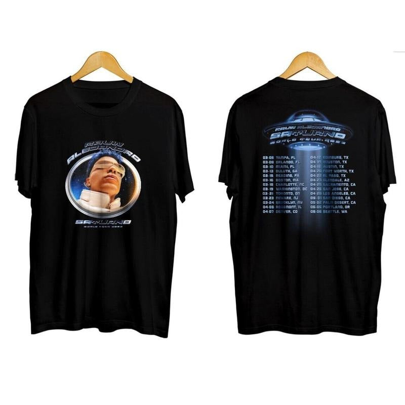 Saturno T-Shirt Rauw Alejandro World Tour Shirt Hoodie, Sweatshirt | RetroVerseTees.com
