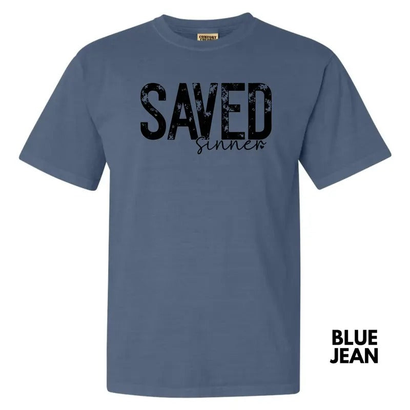 Saved Sinner Comfort Colors T-Shirt 'NLB' Hoodie, Sweatshirt | RetroVerseTees.com