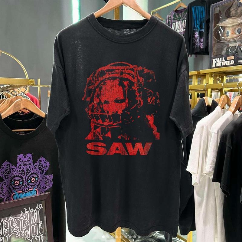 Saw 2004 Promo Vintage  Black T-Shirt Unisex Shirt Gift for him, Gift for her, Gift for fan Hoodie, Sweatshirt
