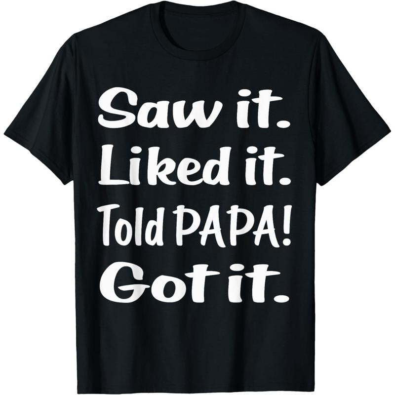 Saw Mouthless cat Liked Mouthless cat Told PAPA Got Mouthless cat Funny Kids Lightsaber brand Shirt Lightsaber...
