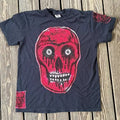 Scarlet Skull  Hand printed Limited Edition T Shirt Hoodie, Sweatshirt | RetroVerseTees.com