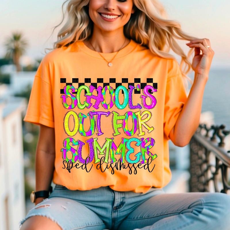 School's Out Special Education DTF Transfers - THIS IS NOT A SHIRT Hoodie, Sweatshirt | RetroVerseTees.com
