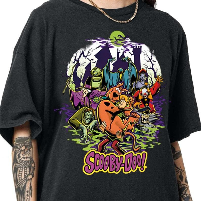 Scooby Doo Vintage T Shirt Movie Tee Halloween T Shirt Halloween Gifts Scooby Doo Halloween Shirt Hoodie, Sweatshirt