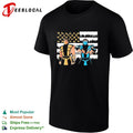 Scorpion and Sub-Zero Mortal Kombat American Flag Fire and Ice Inspired shirt