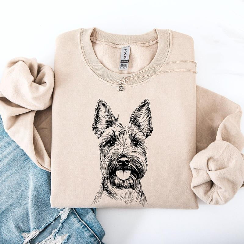Scottish Terrier, Pet, Dog Breed Sweatshirt, Crew Neck, Women's, Crewneck T-Shirts, Hoodie | RetroVerseTees.com