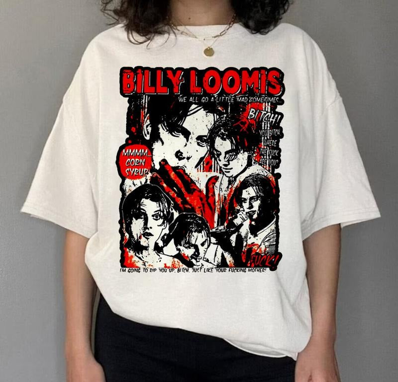 Scream We All Go A Little Mad Sometimes Billy Loomis T-Shirt, Scream Movie Sweatshirt, Billy Loomis Sweatshirt, Scream...