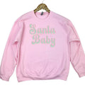 Script Bubble Santa Baby Sweatshirt 'NLB' T-Shirts, Hoodie | RetroVerseTees.com