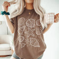 Sea Shell Shirt, Beach Comfort Colors Shirt, Summer Gift, Beachy Vibes, Vacation Tshirt Streetwear Garment Top Womenswear...