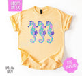 Seahorse Trio Shirt Gildan, Women's Beach Tee, Trendy Summer Tshirt Plus Sizes, Gift for Her Hoodie, Sweatshirt