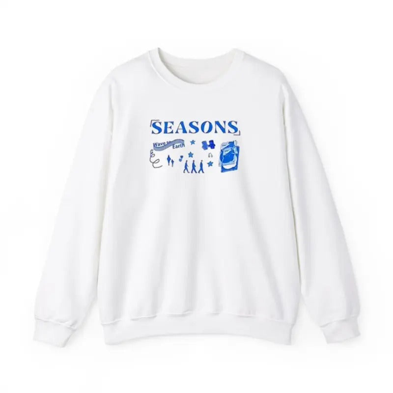 Season Wave to Earth Sweatshirt, Season Sweatshirt Menswear Unisex T-Shirts, Hoodie | RetroVerseTees.com