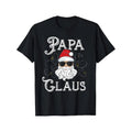Seasons Comfortable Cotton Papa Claus Matching Family Christmas Outfit Xmas Photo Men'WB shield T-shirt with Casual Round...