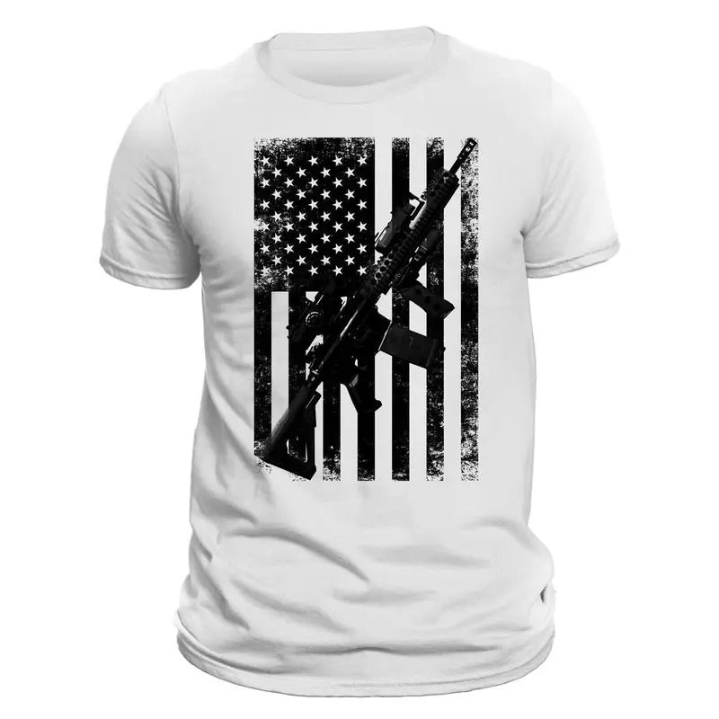 Second Amendment AR-15 Rifle Men's T-Shirt Hoodie, Sweatshirt | RetroVerseTees.com