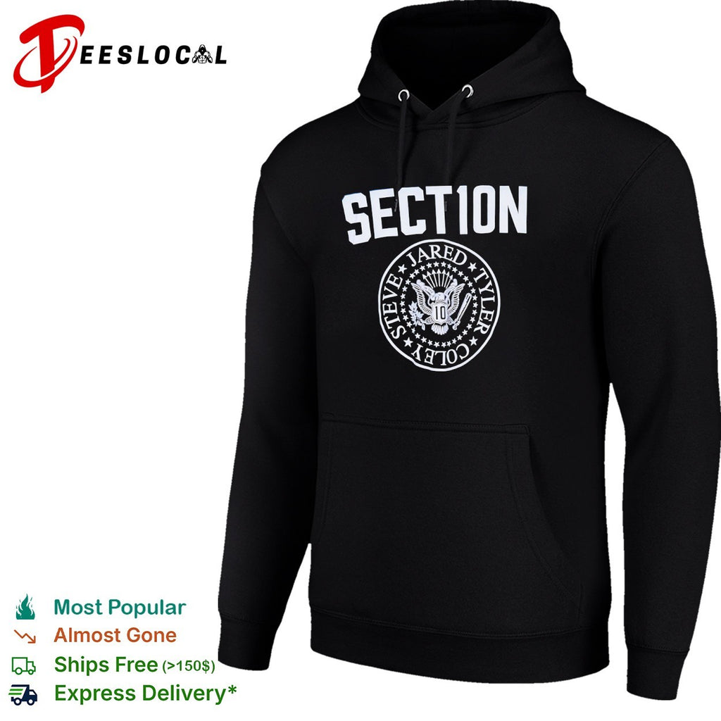 Section 10 Steve Jared Tyler Coley baseball seal shirt
