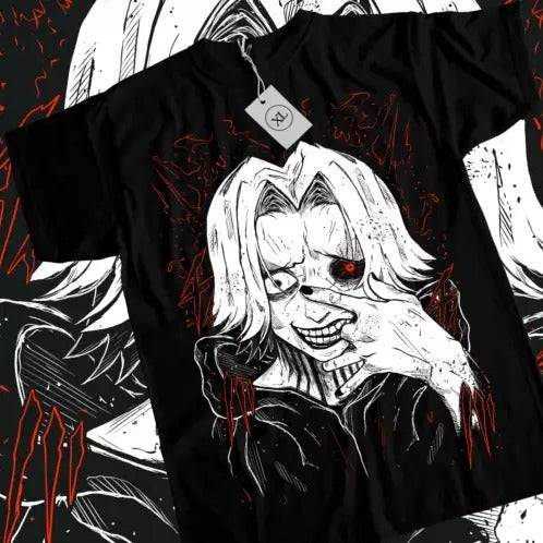 Seidou Takizawa T-shirt Tokyo Ghoul Strip Anime Unisex Black shirt Tee All Size Hoodie, Sweatshirt | RetroVerseTees.com